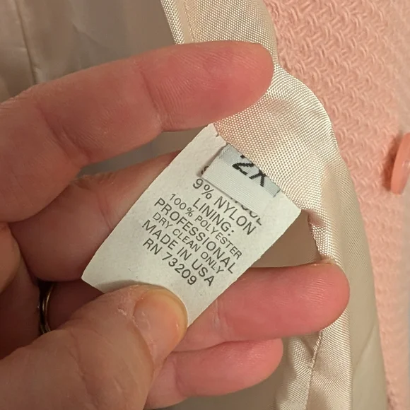 Marvin Richards Blush Pink Textured Coat - Picture 5 of 6